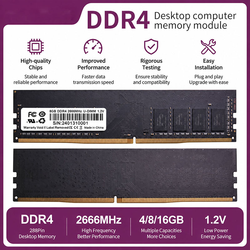 Memory Ram Upgrade - DDR4 RAM 4 GB 8 GB