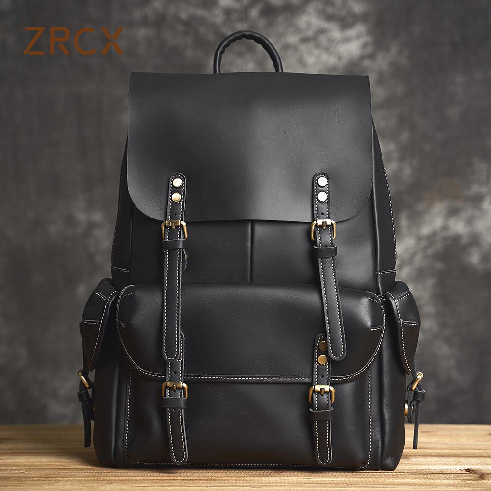 Laptop Accessories Travel Case - Echtes Leder männer Rucksack Casual Tasche