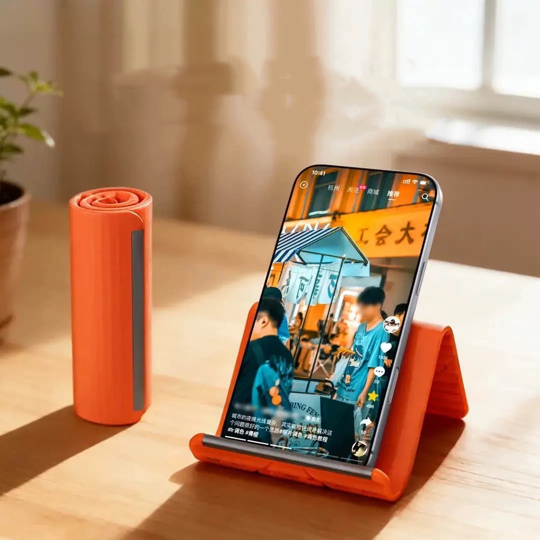 Laptop Accessories - Flexibler Tragbarer Telefonständer aus Silikon für