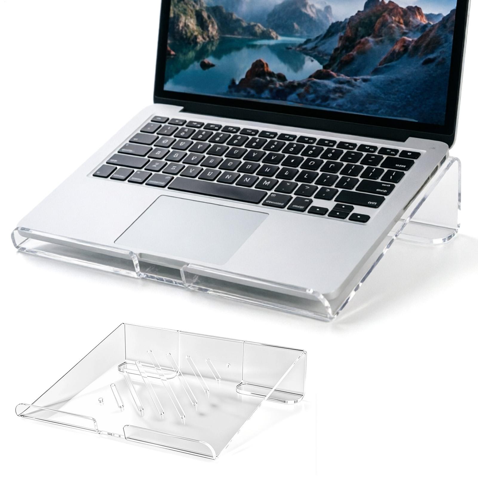 Laptop Stand Riser - Acryl-Laptopständer verhindert Überhitzung, stabile Unterstützung, Acryl-Laptopständer