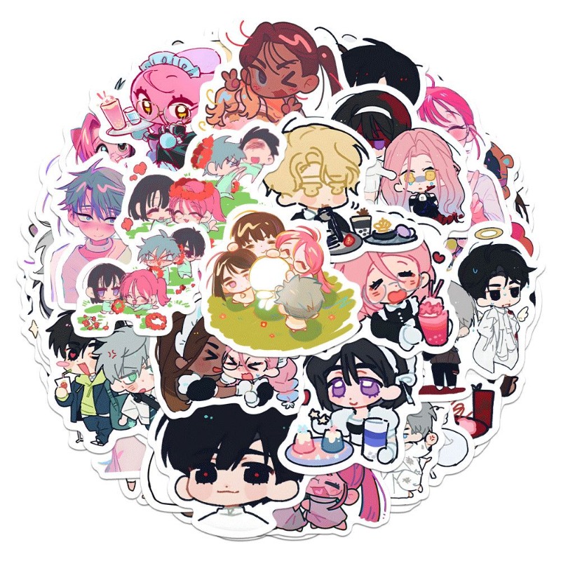 Laptop Accessories Gifts - 80 Stück/Set Cartoon Anime Alien Bühnen-Aufkleber