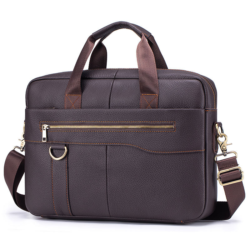 Laptop Accessories Travel Case - Herren Vintage Echtleder-Aktentasche Große Laptop-Tasche Rindsleder