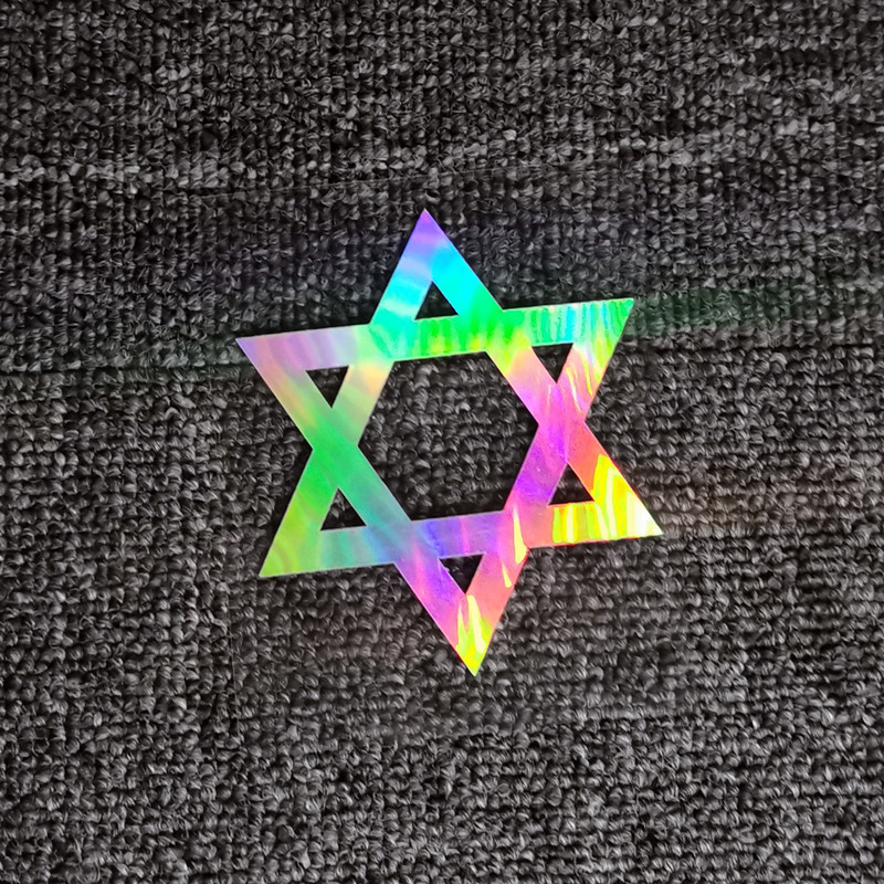 Laptop Accessories Girly - Auto Aufkleber Hexagramm Sterne Magen David