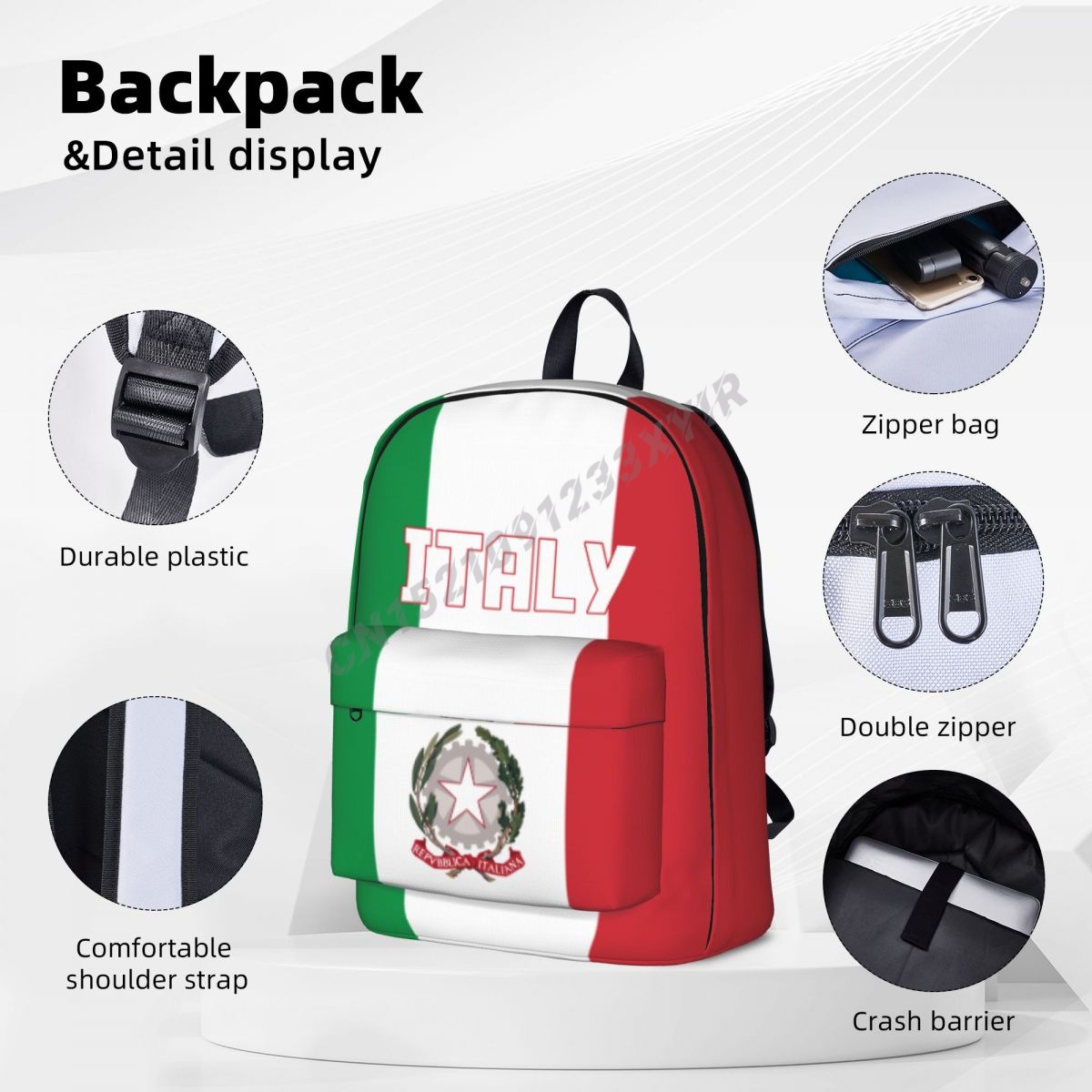 Unisex Rucksack Italien Flagge – Laptop Accessories Travel Case Bewertung und Preis