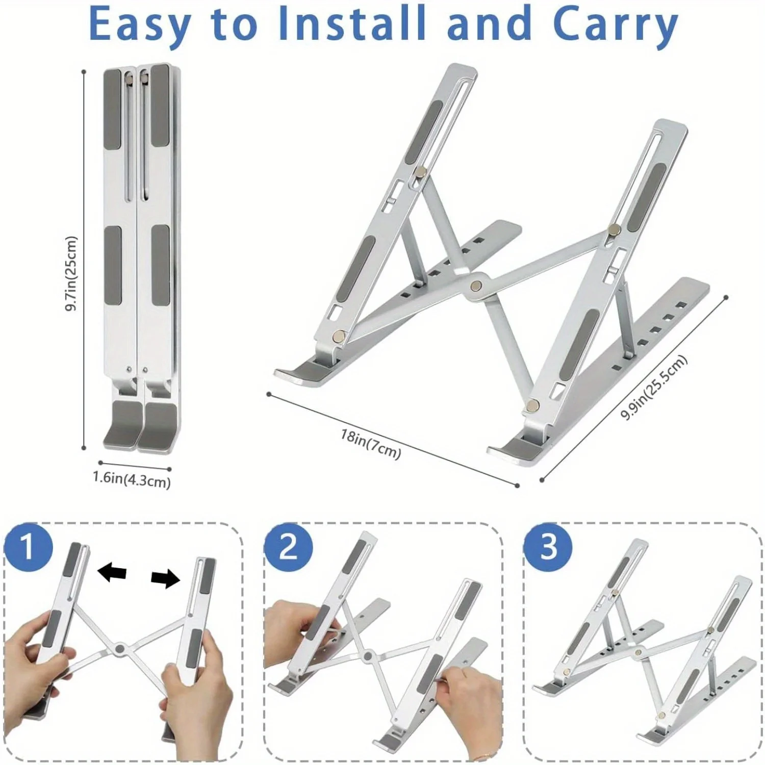 Faltbarer Aluminium-Laptop-Stä – Laptop Stand Riser Bewertung und Preis